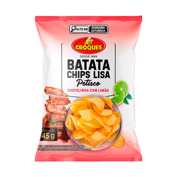 Batata Chips Lisa Costelinha com Limão 45g
