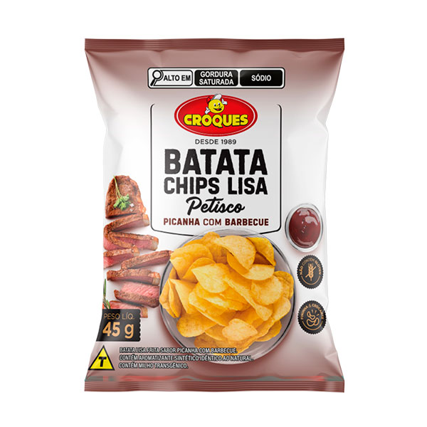 Batata Chips Lisa Picanha com Barbecue 45g
