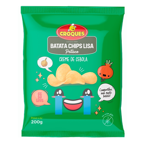 Batata Petisco Lisa Onion Cream 200g