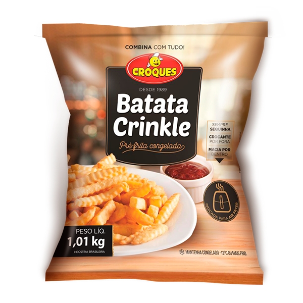 Batata Pré-Frita Congelada Crinkle 1,01Kg